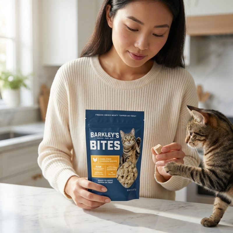 CAT BITES CHICKEN