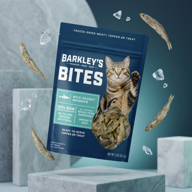 CAT BITES MINNOW