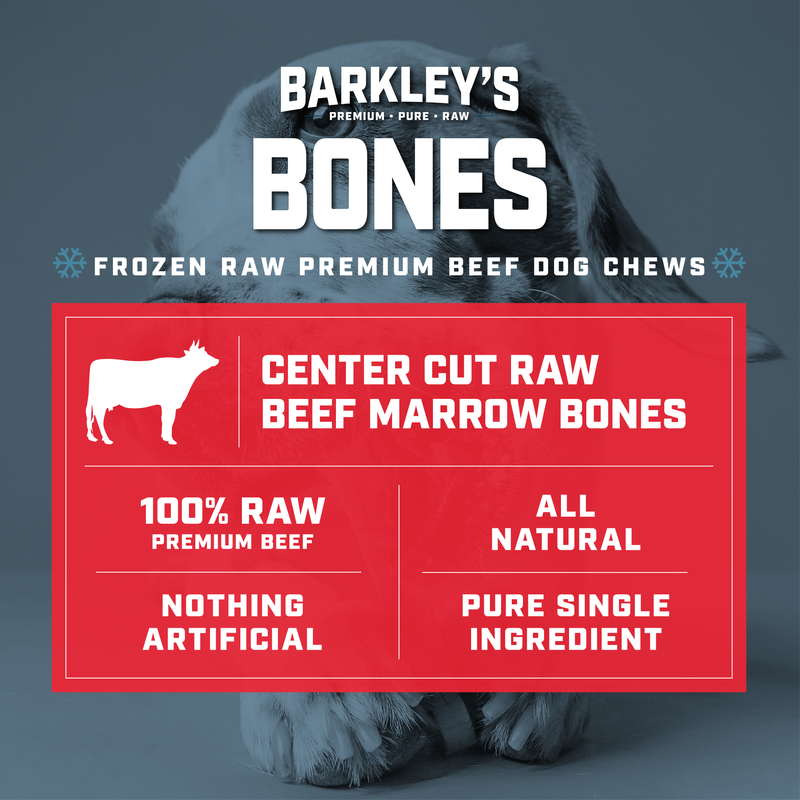 CENTER CUT RAW BEEF MARROW BONES