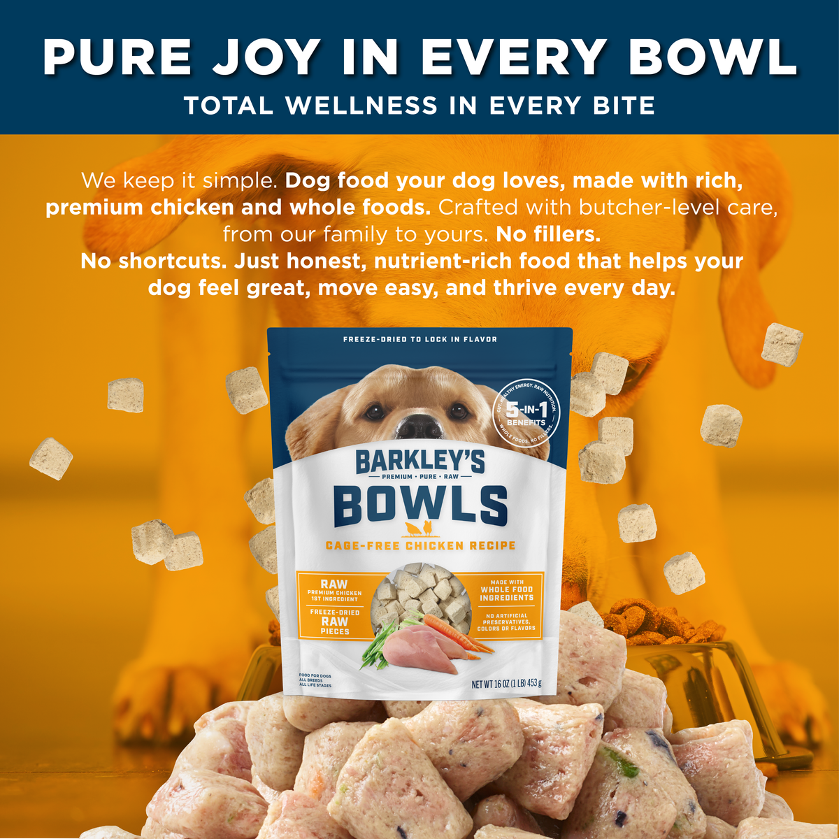 FREEZE DRIED TOPPER CAGE-FREE CHICKEN RECIPE