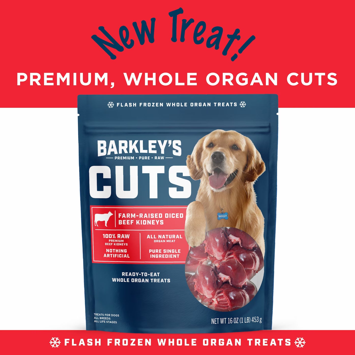 FARM-RAISED DICED BEEF KIDNEYS